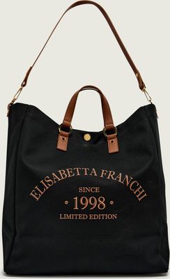 Shopper bag elegancka Elisabetta Franchi ze sklepu: Gomez Fashion Store w kategorii: Torby Shopper bag - zdjęcie 874714-BD9-10338_EF262W000059569
