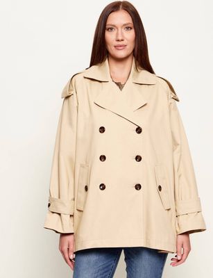 Płaszcz damski casual Liu Jo ze sklepu: Gomez Fashion Store w kategorii: Płaszcze damskie - zdjęcie 874714-BD9-10338_LC262W00020260E
