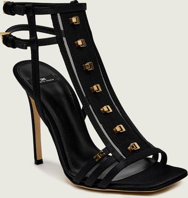 Sandały damskie na lato Elisabetta Franchi ze sklepu: Gomez Fashion Store w kategorii: Sandały damskie - zdjęcie 874714-BD9-10338_EF262W000099110