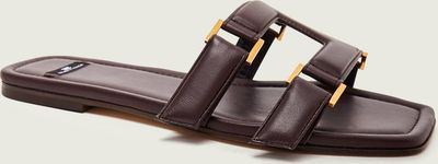 Klapki damskie na lato Elisabetta Franchi ze sklepu: Gomez Fashion Store w kategorii: Klapki damskie - zdjęcie 874714-BD9-10338_EF262W000103A07