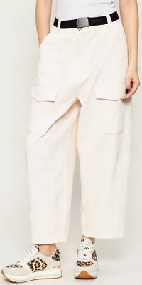 Spodnie damskie na lato na wiosnę Liu Jo Sport ze sklepu: Gomez Fashion Store w kategorii: Spodnie damskie - zdjęcie 874714-BD9-10338_LS262W000009573