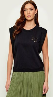 Bluzka damska casual Liu Jo Sport ze sklepu: Gomez Fashion Store w kategorii: Bluzki damskie - zdjęcie 874714-BD9-10338_LS262W000016222