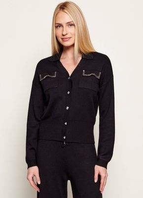 Sweter damski Liu Jo Sport ze sklepu: Gomez Fashion Store w kategorii: Swetry damskie - zdjęcie 874714-BD9-10338_LS262W000031222