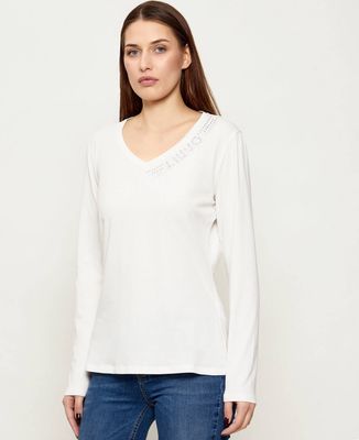 Bluzka damska na lato Liu Jo Sport ze sklepu: Gomez Fashion Store w kategorii: Bluzki damskie - zdjęcie 874714-BD9-10338_LS262W000032959