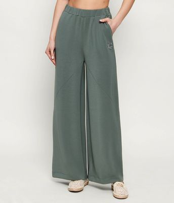Spodnie damskie retro Liu Jo Sport ze sklepu: Gomez Fashion Store w kategorii: Spodnie damskie - zdjęcie 874714-BD9-10338_LS262W000025999