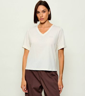 Bluzka damska na wiosnę na lato Liu Jo Sport ze sklepu: Gomez Fashion Store w kategorii: Bluzki damskie - zdjęcie 874714-BD9-10338_LS262W000057940