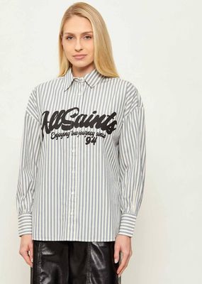 Koszula damska na wiosnę casual AllSaints ze sklepu: Gomez Fashion Store w kategorii: Koszule damskie - zdjęcie 874714-BD9-10338_AA261W000001028
