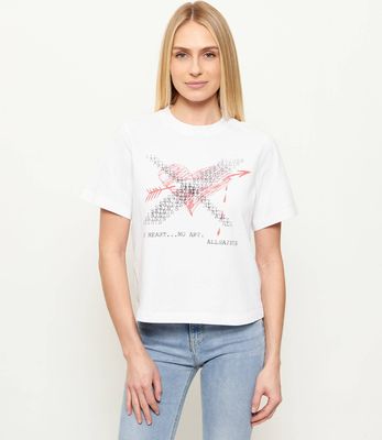 Bluzka damska w stylu młodzieżowym na wiosnę AllSaints ze sklepu: Gomez Fashion Store w kategorii: Bluzki damskie - zdjęcie 874714-BD9-10338_AA261W000016011