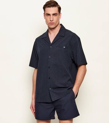 Koszula męska na lato wiosenna Emporio Armani ze sklepu: Gomez Fashion Store w kategorii: Koszule męskie - zdjęcie 874714-BD9-10338_EW262M000009R02