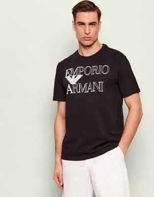 T-shirt męski na lato Emporio Armani ze sklepu: Gomez Fashion Store w kategorii: T-shirty męskie - zdjęcie 874714-BD9-10338_EW262M000021M13