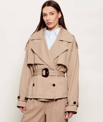 HUGO - Płaszcz damski jesienny ze sklepu: Gomez Fashion Store w kategorii: Płaszcze damskie - zdjęcie 874714-BD9-10338_BU262W000058232