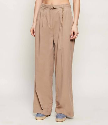 Spodnie damskie na lato HUGO ze sklepu: Gomez Fashion Store w kategorii: Spodnie damskie - zdjęcie 874714-BD9-10338_BU262W000059232