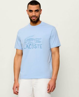 T-shirt męski w stylu młodzieżowym Lacoste ze sklepu: Gomez Fashion Store w kategorii: T-shirty męskie - zdjęcie 874714-BD9-10338_LA262M000091B98