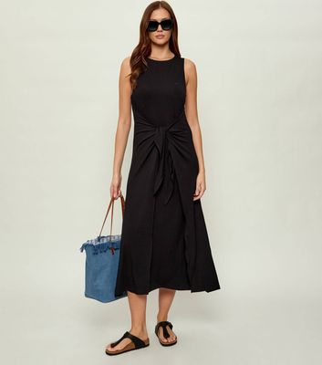 Sukienka na lato Emporio Armani ze sklepu: Gomez Fashion Store w kategorii: Sukienki - zdjęcie 874714-BD9-10338_EW262W000006M13