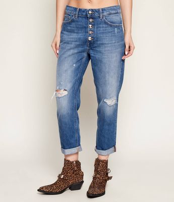 DONDUP - made in Italy - Jeansy damskie w miejskim stylu ze sklepu: Gomez Fashion Store w kategorii: Jeansy damskie - zdjęcie 874714-BD9-10338_DN262W000009800