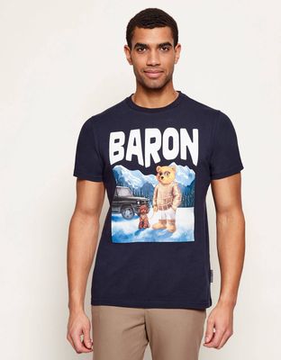 T-shirt męski młodzieżowy Baron Filou ze sklepu: Gomez Fashion Store w kategorii: T-shirty męskie - zdjęcie 874714-BD9-10338_FB262M000007003