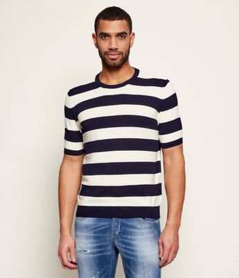 DONDUP - made in Italy - T-shirt męski letni ze sklepu: Gomez Fashion Store w kategorii: T-shirty męskie - zdjęcie 874714-BD9-10338_DN262M000015890