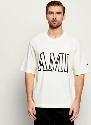 T-shirt męski wiosenny AMI Paris ze sklepu: Gomez Fashion Store w kategorii: T-shirty męskie - zdjęcie 874714-BD9-10338_AI262M000007023