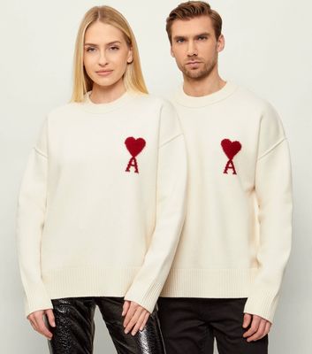 Sweter damski casual AMI Paris ze sklepu: Gomez Fashion Store w kategorii: Swetry damskie - zdjęcie 874714-BD9-10338_AI262U000004029
