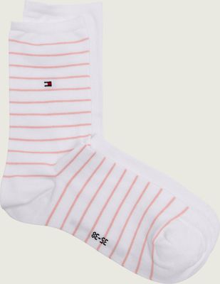 Skarpetki damskie casual w paski Tommy Hilfiger ze sklepu: Gomez Fashion Store w kategorii: Skarpetki damskie - zdjęcie 874714-BD9-10338_TH262W000275043