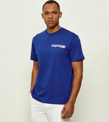 Replay - T-shirt męski w stylu młodzieżowym ze sklepu: Gomez Fashion Store w kategorii: T-shirty męskie - zdjęcie 874714-BD9-10338_RY262M000014A68