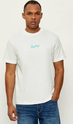 T-shirt męski na lato Replay ze sklepu: Gomez Fashion Store w kategorii: T-shirty męskie - zdjęcie 874714-BD9-10338_RY262M000016082