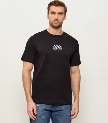 Replay - T-shirt męski na lato ze sklepu: Gomez Fashion Store w kategorii: T-shirty męskie - zdjęcie 874714-BD9-10338_RY262M000018098