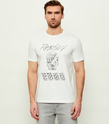 T-shirt męski młodzieżowy letni Replay ze sklepu: Gomez Fashion Store w kategorii: T-shirty męskie - zdjęcie 874714-BD9-10338_RY262M000045041