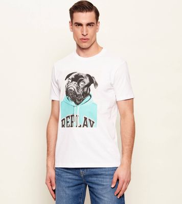 T-shirt męski na lato Replay ze sklepu: Gomez Fashion Store w kategorii: T-shirty męskie - zdjęcie 874714-BD9-10338_RY262M000051A01