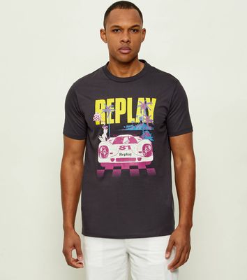 Replay - T-shirt męski ze sklepu: Gomez Fashion Store w kategorii: T-shirty męskie - zdjęcie 874714-BD9-10338_RY262M000052071