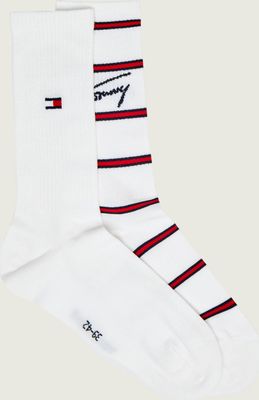 Skarpetki damskie w abstrakcyjnym wzorze Tommy Jeans ze sklepu: Gomez Fashion Store w kategorii: Skarpetki damskie - zdjęcie 874714-BD9-10338_TM262M000133001