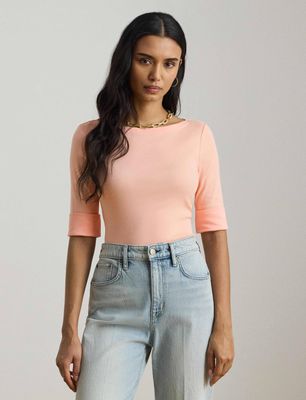 Bluzka damska casualowa LAUREN RALPH LAUREN ze sklepu: Gomez Fashion Store w kategorii: Bluzki damskie - zdjęcie 874714-BD9-10338_RL262W00000182T