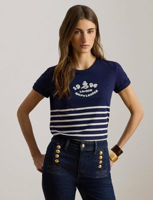 LAUREN RALPH LAUREN - Bluzka damska młodzieżowa ze sklepu: Gomez Fashion Store w kategorii: Bluzki damskie - zdjęcie 874714-BD9-10338_RL262W00001046T