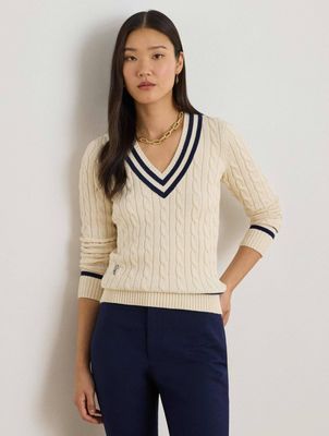 LAUREN RALPH LAUREN - Sweter damski wiosenny na lato ze sklepu: Gomez Fashion Store w kategorii: Swetry damskie - zdjęcie 874714-BD9-10338_RL262W00001147T