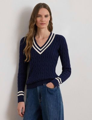 LAUREN RALPH LAUREN - Sweter damski casual ze sklepu: Gomez Fashion Store w kategorii: Swetry damskie - zdjęcie 874714-BD9-10338_RL262W00001148T