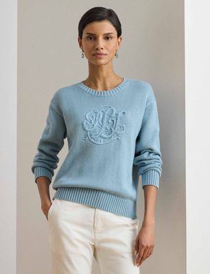 LAUREN RALPH LAUREN - Sweter damski na wiosnę ze sklepu: Gomez Fashion Store w kategorii: Swetry damskie - zdjęcie 874714-BD9-10338_RL262W00001752T