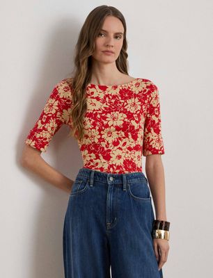 Bluzka damska casual LAUREN RALPH LAUREN ze sklepu: Gomez Fashion Store w kategorii: Bluzki damskie - zdjęcie 874714-BD9-10338_RL262W00002958T