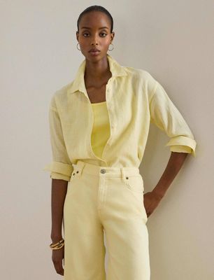 Koszula damska na wiosnę LAUREN RALPH LAUREN ze sklepu: Gomez Fashion Store w kategorii: Koszule damskie - zdjęcie 874714-BD9-10338_RL262W00003660T