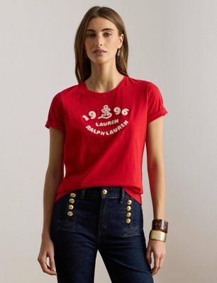 Bluzka damska LAUREN RALPH LAUREN ze sklepu: Gomez Fashion Store w kategorii: Bluzki damskie - zdjęcie 874714-BD9-10338_RL262W00000956T