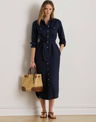 Sukienka wiosenna LAUREN RALPH LAUREN ze sklepu: Gomez Fashion Store w kategorii: Sukienki - zdjęcie 874714-BD9-10338_RL262W00004828A