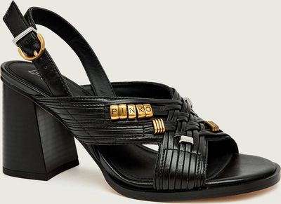 Pinko - Sandały damskie na lato ze sklepu: Gomez Fashion Store w kategorii: Sandały damskie - zdjęcie 874714-BD9-10338_PI262W000008099