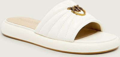 Klapki damskie na lato Pinko ze sklepu: Gomez Fashion Store w kategorii: Klapki damskie - zdjęcie 874714-BD9-10338_PI262W000013315
