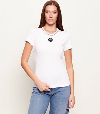 Bluzka damska na lato Pinko ze sklepu: Gomez Fashion Store w kategorii: Bluzki damskie - zdjęcie 874714-BD9-10338_PI262W000056610