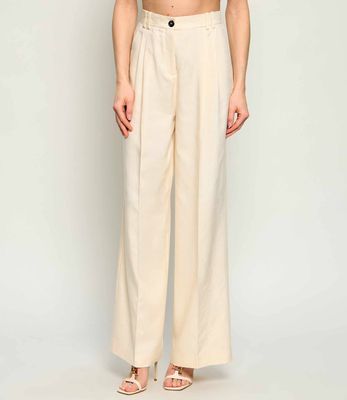 Spodnie damskie na lato Pinko ze sklepu: Gomez Fashion Store w kategorii: Spodnie damskie - zdjęcie 874714-BD9-10338_PI262W000068326