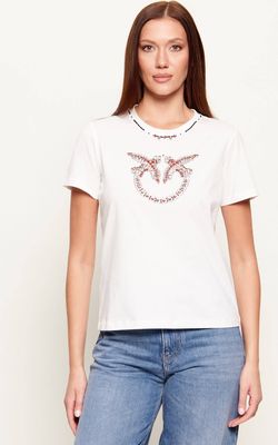 Bluzka damska na lato Pinko ze sklepu: Gomez Fashion Store w kategorii: Bluzki damskie - zdjęcie 874714-BD9-10338_PI262W000085162