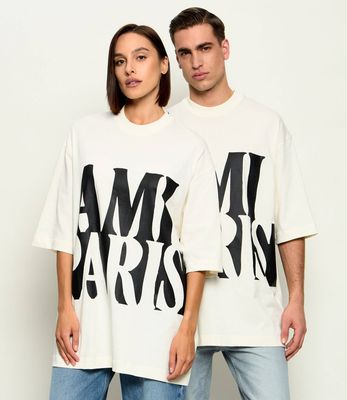 T-shirt męski na lato młodzieżowy AMI Paris ze sklepu: Gomez Fashion Store w kategorii: T-shirty męskie - zdjęcie 874714-BD9-10338_AI262U000011023