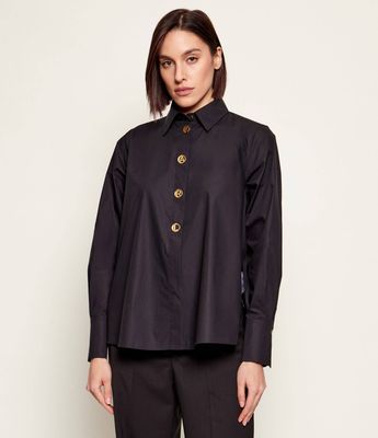 Karl Lagerfeld - Koszula damska jesienna ze sklepu: Gomez Fashion Store w kategorii: Koszule damskie - zdjęcie 874714-BD9-10338_KL261W000029666
