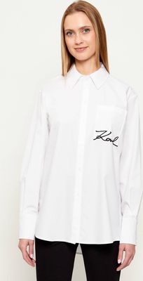 Karl Lagerfeld - Koszula damska elegancka ze sklepu: Gomez Fashion Store w kategorii: Koszule damskie - zdjęcie 874714-BD9-10338_KL261W000030100