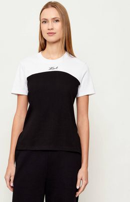 Bluzka damska casualowa Karl Lagerfeld ze sklepu: Gomez Fashion Store w kategorii: Bluzki damskie - zdjęcie 874714-BD9-10338_KL261W000037888