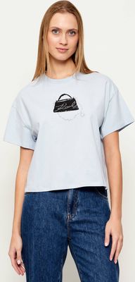 Bluzka damska w stylu młodzieżowym na wiosnę Karl Lagerfeld ze sklepu: Gomez Fashion Store w kategorii: Bluzki damskie - zdjęcie 874714-BD9-10338_KL261W000040D40